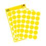 Label, 18 mm, circular, AVERY ZWECKFORM, yellow, 96 label/pack
